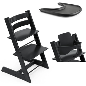 Stokke Promo Tripp Trapp e Vassoio con Baby Set Black - Black