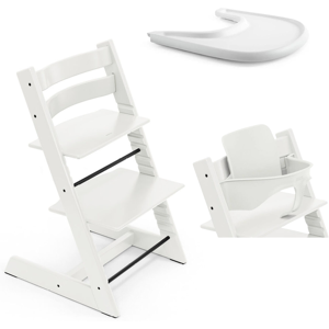 Stokke Tripp Trapp e Vassoio con Baby Set 2 White - White