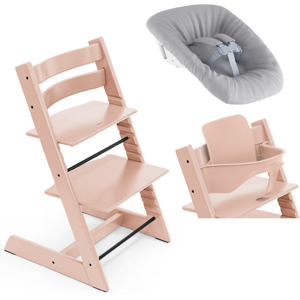 Stokke Promo Tripp Trapp e Newborn con Baby Set 2 Serene Pink