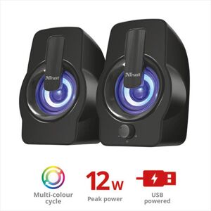 Trust Gemi Rgb 2.0 Spkr St Blk Black