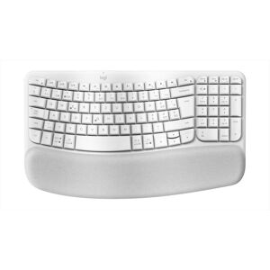 Logitech Tastiera Multimediale Wave Keys-bianco