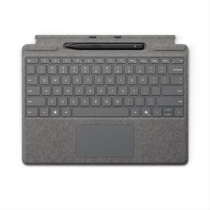 Microsoft Surface Pro Tastiera Con Tasto Copilot + Slim Pen-platino