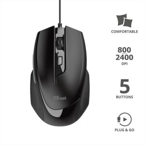 Trust Voca Comfortable Mouse-black