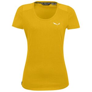 Salewa W Alpine Hemp Graphic S/S - T-shirt - donna Yellow/White I38 D32
