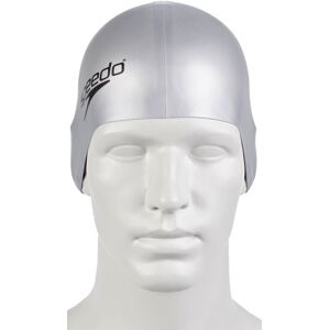 Speedo Plain Flat Silicone - cuffia - unisex Light Grey