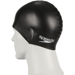 Speedo Plain Moulded Silicone - cuffia - bambino Black