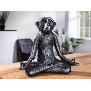 GILDE Dierfiguur Sculptuur Monkey (1 stuk) grijs