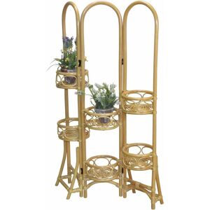 Home affaire Kamerscherm Rotan met bloemenhouder beige