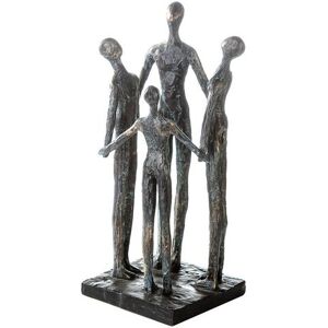 Casablanca by Gilde Decoratief figuur Sculptuur Group Decoratief object, hoogte 30 cm, met teksthanger, woonkamer (1 stuk) geel