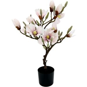 I.GE.A. Kunstboom Magnoliaboom in een plastic pot (1 stuk) roze