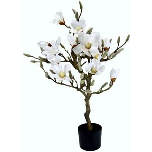 I.GE.A. Kunstboom Magnoliaboom in een plastic pot (1 stuk) wit