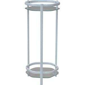 HOFMANN LIVING AND MORE Bijzettafel met 2 bladen van veiligheidsglas wit 27 cm x 66 cm x 28 cm