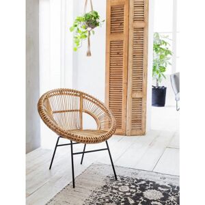 SIT Rotanstoel Rotan vintage, shabby chic, vintage beige