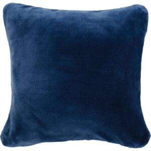 Gözze Sierkussen Premium Cashmere-Feeling kussen passend bij de premium deken met kasjmiertouch, kussenovertrek met vulling (1 stuk) blauw 1x 50x50 cm