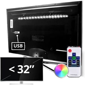 LedstripKoning Tv led strip set met 1 RGB strip voor tv's tot 32 inch