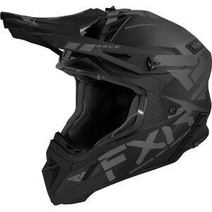 FXR Helium Prime 2023 Motorcross helm - Zwart