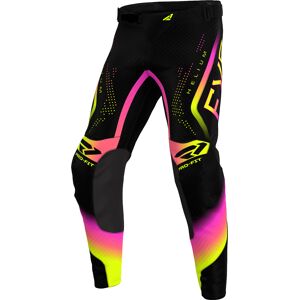 FXR Helium 2024 Motorcross broek - Zwart Pink Geel