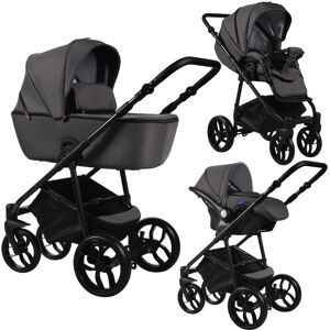 Baby Merc La Noche Grey 3-in-1 Kinderwagen incl. Autostoel LN/06B