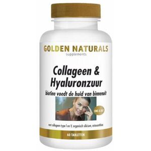 Golden Naturals Collageen & hyaluronzuur 60tb