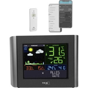 TFA Dostmann VIEW METEO 35.8000.01 WiFi-weerstation Verwachting voor 12 uur Aantal sensoren max.: 1