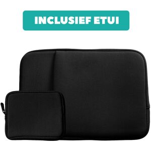 Coverzs Laptophoes 13 inch met organizer voor accessoires (zwart)