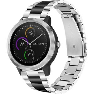 ShieldCase Garmin Vivoactive 3 stalen bandje (zilver/zwart)