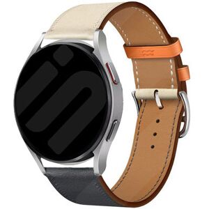 Withings ScanWatch Nova leren duo bandje (wit/donkerbruin)