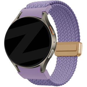Bandz Samsung Galaxy Watch 6 Classic - 47mm gevlochten band 'Easy fit' (lila)