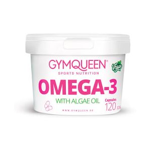 Omega-3 vegan (120 caps) GYMQUEEN capsules vetzuur Omega 3