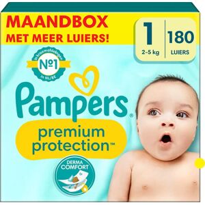 Pampers - Premium Protection - Maat 1 - Maandbox - 180 stuks - 2/5 KG