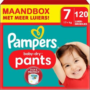 Pampers - Baby Dry Pants - Maat 7 - Maandbox - 120 stuks - 17+KG