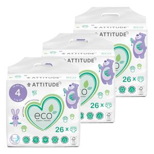 Attitude Baby Care Luiers Maat 4 Voordeelset 3x26