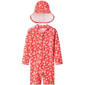 lupilu Baby UV-zwempak met hoedje UV50+ (Rood, 86/92)