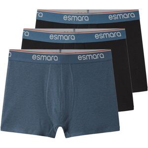 esmara Men Set van 3 heren boxers (zwart/blauw, XL)