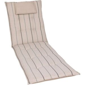 GO-DE TEXTIL Tuinkussen (Stoelkussen voor een ligbed, Beige)