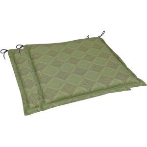 GO-DE TEXTIL Tuinkussen (Set van 2 kussens, Groen)