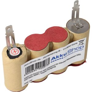 Accucell Batterij voor Kärcher batterijbezem K50mAh, K55 krachtige NiMH-batterij 3000 mAh