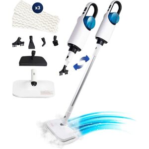 Samako Royal Elite Stoomreiniger - Handstomer - Vlekkenreiniger - Diepte reiniging voor vloer, bank, badkamer en tapijt - Tapijtreiniger Wit Blauw Zwart