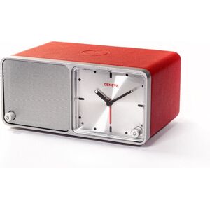 Geneva Time Wekker/bluetooth speaker - Rood Rood