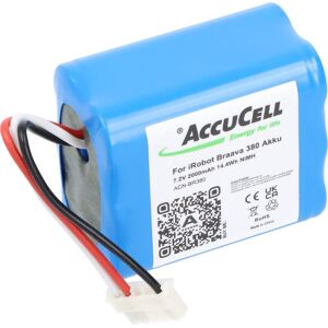Accucell Batterij geschikt voor de iRobot Braava 380 batterij, 4409709, GPRHC202N026, 11003067-00, BY51401161351 2000mAh