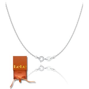 LeLu Ketting Dames - Zilveren Schakelketting 1.1 mm 925 Zilver - Hypoallergeen 45.7 cm - Met cadeauverpakking