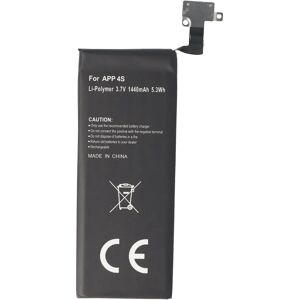 AccuCell-batterij geschikt voor Apple iPhone 4S-batterij, 616-0579, GB-S10-423282-0100, 1440mAh