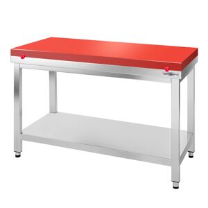 GGM Gastro RVS werktafel PREMIUM - 1200x600mm Rood