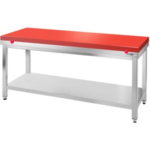 GGM Gastro RVS werktafel PREMIUM - 1600x600mm Rood