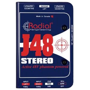 Radial J48 Stereo actieve DI-box