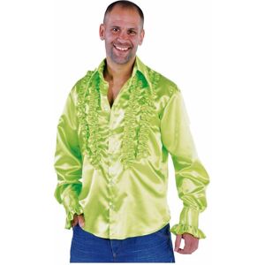 Feestbazaar Rouches blouse fluor groen populair