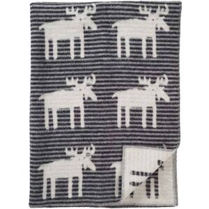 Pledd I 100% Økologisk Lammeull Moose Stripes Fra Klippan