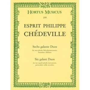 Bärenreiter Chédeville Sechs Galante Duos