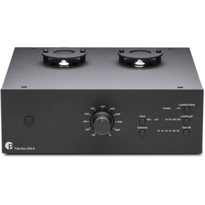 Pro-Ject Tube Box Ds3 B - Sort Balansert Riaa-Trinn Med Rør