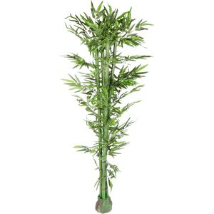 Home-tex Kunstig bambusplante - Høyde 180 cm - Fine, kraftige bambusrør - Kunstig tre
